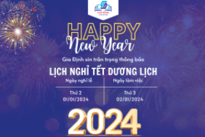 Thông báo lịch nghỉ tết Dương lịch 2024