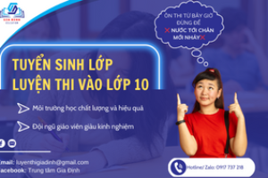 Thông báo tuyển sinh lớp luyện thi vào lớp 10